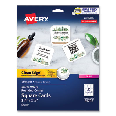CARDS;SQR;WHT;LSR;180PK